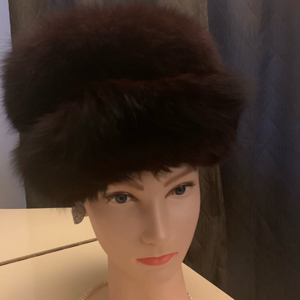 Black Fox Fur Hat